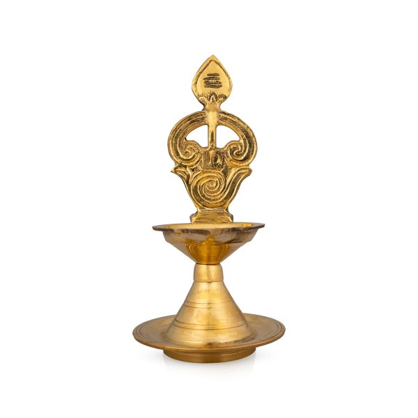 Om Vel Agal Vilakku - 5.5 x 3 Inches | Brass Lamp  Karthik Deep for Pooja  210 Gms Approx Online now