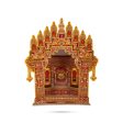 Ganpati Decoration Mandir - 11 x 9 Inches | Copper Temple Design Paper Mandir  Eco Friendly Mandir Decoration Hot on Sale