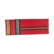 Veshti - 2 Mtrs | 3 Line Rudraksha Border Dhoti  Red Colour Vesti for Men Online