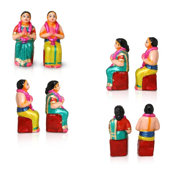 60th Marriage Clay Golu Bommai Set - 7 x 5.5 Inches | Giri Golu Doll  Navaratri Golu Bomma  Gombe  Bommai Online Hot Sale