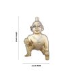 Crawling Krishna Murti - 4 x 4 Inches | Antique Brass Idol  Crawling Krishna Idol for Pooja  400 Gms Approx Discount