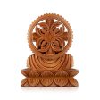 Buddha Bust Statue With Base - 4 x 4 Inches | Wooden Statue  Buddha Idol  Buddha Murti for Pooja on Sale