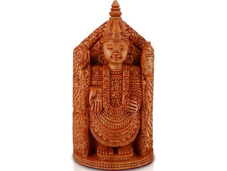 Tirupati Balaji Murti - 6 x 3.5 Inches | Wooden Statue  Standing Balaji Idol  Lord Balaji Statue for Pooja Fashion