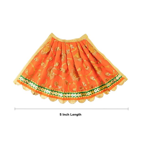 Amman Pavadai - 5 Inches | Mata Dress  Devi Vastra  Mata Poshak for Deity  Assorted Colour Online