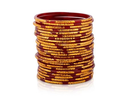 Glass Bangles - 2.05 Inches | 2 Dozen  Glass Chudi  Glass Lahthi for Women Discount