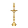 5 Face Kerala Vilakku - 13 x 4.75 Inches | Brass Kerala Kuthu Vilakku  Kerala Lamp for Pooja  480 Gms Approx Online now