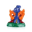 Ganesh Murti - 3 x 4.5 Inches | Painted Ganpati Murti  Sitting Ganpati Idol  Metal Vinayaka Statue for Pooja Online Sale