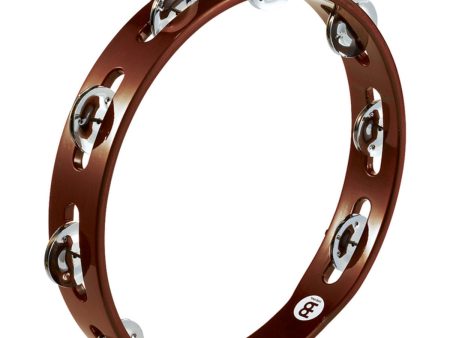 Meinl Traditional Wood Tambourine, Single Row Steel Jingles, African Brown TA1AB Discount