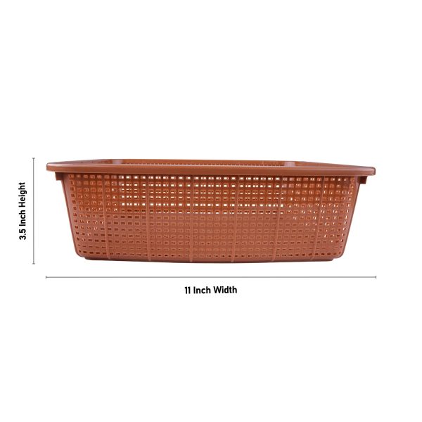 Kitchen Basket - 3.5 x 11 Inches | Plastic Basket  Storage Basket  Scottish Basket for Home Online Sale