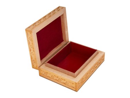 Wooden Jewellery Box - 4 x 3 Inches | Trinket Box  Storage Box  Gem Stone Box for Women Online