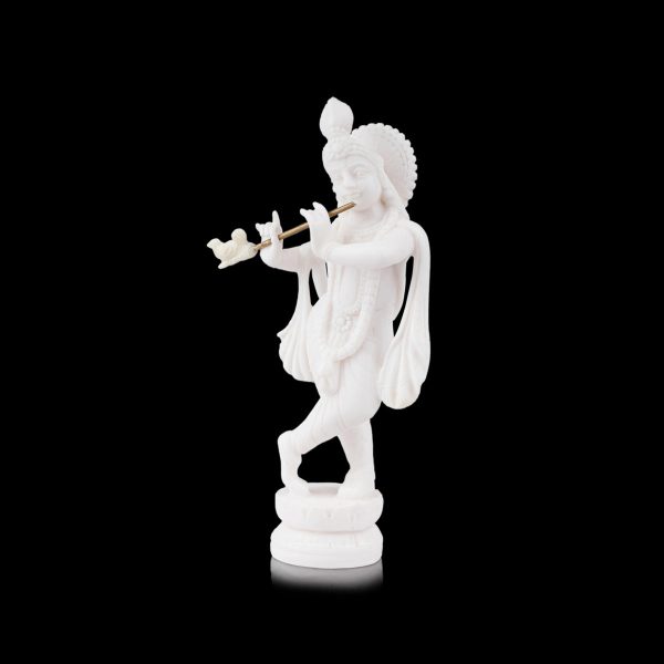 Krishna Murti - 6 x 2.5 Inches | Resin Statue  Standing Krishna Statue  Krishna Idol for Pooja For Cheap