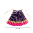 Amman Pavadai - 15 Inches | Jari Border Lehenga Patka  Devi Dress for Deity  Assorted Colour Supply