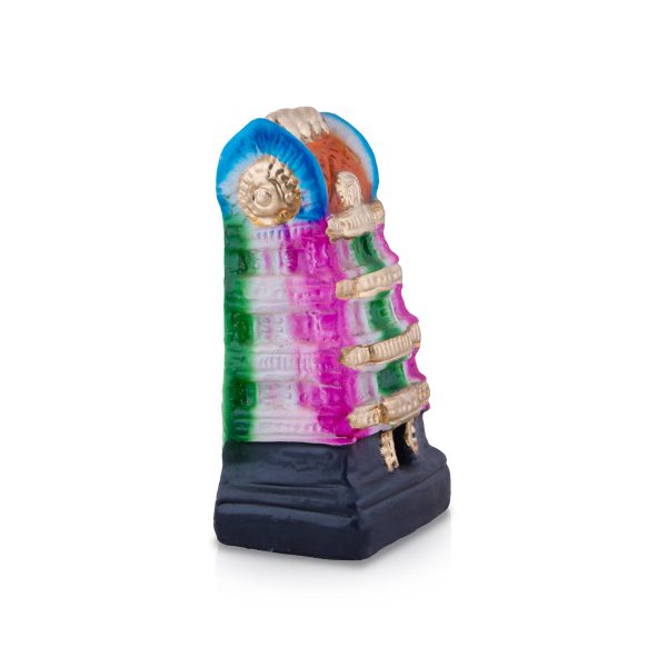 Gopuram Clay Golu Bommai - 6 x 3 Inches | Giri Golu Doll  Navaratri Golu Bomma Gombe Bommai Online Hot Sale