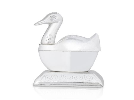 Kumkum Box - 2 x 2 Inches | Silver Polish Kumkum Bharani  Duck Design Sindoor Pot for Pooja  45 Gms Approx Online now