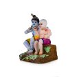 Krishna and Sudama Clay Golu Bommai - 10 x 7 Inches | Giri Golu Doll  Navaratri Golu Bomma Gombe Bommai Supply