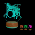 Drum Kit LED Light | No Personalisation Option Fashion