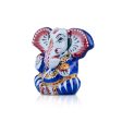 Painted Ganesh Murti - 5 x 2.25 Inches | Aluminium Vinayagar Statue  Big Ear Ganesha Statue for Pooja For Discount