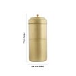 Filter Coffee Maker - 7 x 2.5 Inches | Brass Mat Polish Coffee Filter  Coffee Vessel for Home  310 Gms Approx Hot on Sale