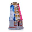 Gopuram Clay Golu Bommai - 6 x 3 Inches | Giri Golu Doll  Navaratri Golu Bomma  Gombe  Bommai For Sale