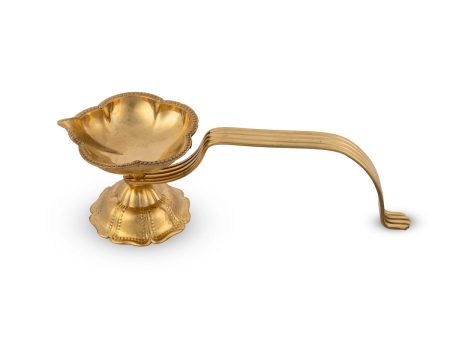 Kapoor Dhani With Handle - 2 x 2.5 Inches | Camphor Burner  Brass Arti for Pooja  120 Gms Approx Supply