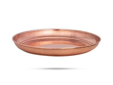 Copper Plate - 0.5 x 5.5 Inches | Thali Plate  Pooja Plate for Home  60 Gms Approx Online Hot Sale