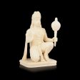 Anjaneya Statue - 7 x 4 Inches | Marble Dust Murti  Sitting Hanuman Statue for Pooja Discount