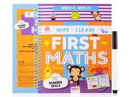 Write It Wipe It - Wipe - Clean - First Maths - Learn First Number Skills - English | Childrens Book on Sale