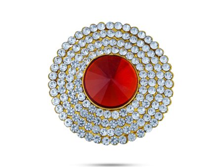 Stone Pottu - 1.5 Inches | Stone Tilak  Stone Bindi  Stone Jewellery for Deity Decor  Assorted Colour Online now