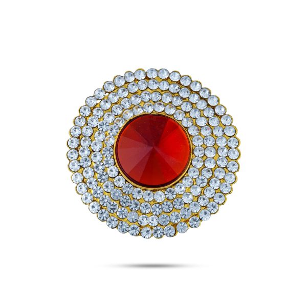 Stone Pottu - 1.5 Inches | Stone Tilak  Stone Bindi  Stone Jewellery for Deity Decor  Assorted Colour Online now