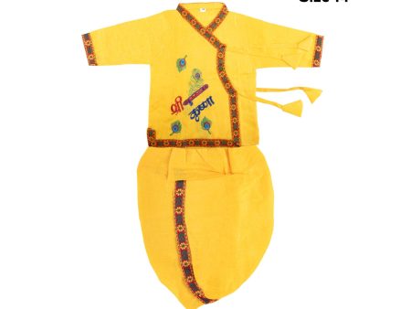 Bal Krishna Dress Set - Size 14 | Embroidery Design Bal Krishna Costume  Bal Kanha Dress for Kids Online Hot Sale