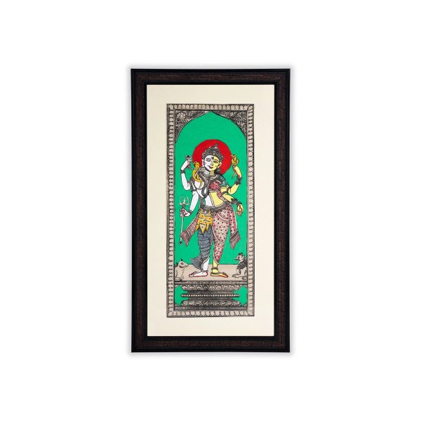 Pattachitra Painting Frame - 22 x 12 Inches | Ardhanarishvara Design Patachitra Painting  Hand Painted Frame Fashion