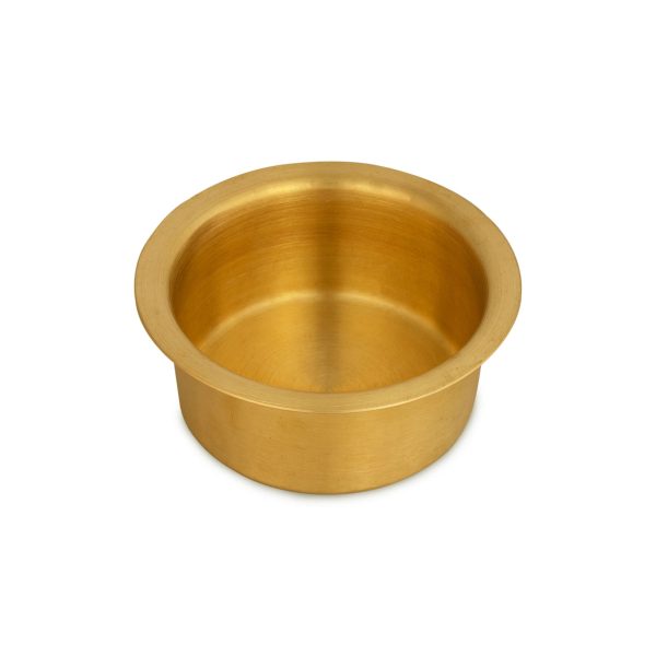 Coffee Dabara Set - 3 x 4 Inches | Brass Mat Polish Davara Tumbler Set  Davara Set for Home  200 Gms Approx Online Sale