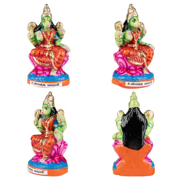 Ashta Varahi Amman Clay Golu Bommai Set - 10 x 4.5 Inches | Giri Golu Doll  Navaratri Golu Bomma Gombe Bommai Online