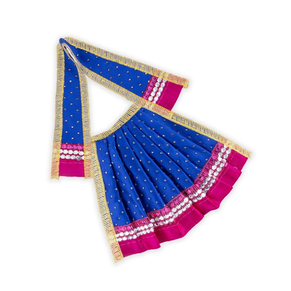 Amman Pavadai - 4 x 7 Inches | Golden Border Lehenga Patka  Devi Vastra  Mata Dress for Deity  Assorted Colour For Sale