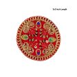 Thali Cover - 3 x 3 Inches | Velvet Pooja Aasan  Embroidery Design Puja Thali Cover for Pooja Online