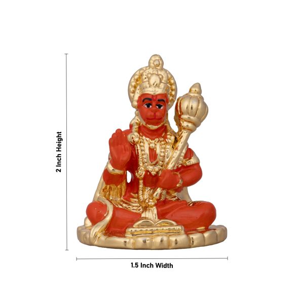 Anjaneya Statue - 2 x 1.5 Inches | Ceramic Sculpture  Hanuman Statue for Pooja  25 Gms Approx Online Hot Sale