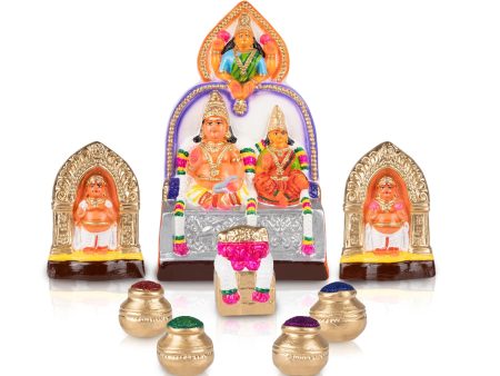 Lakshmi Kuberar Paper Mache Golu Bommai - 14 x 9 Inches | Giri Golu Doll  Navaratri Golu Bomma Gombe Sale