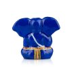 Painted Ganesh Murti - 5 x 2.25 Inches | Aluminium Vinayagar Statue  Big Ear Ganesha Statue for Pooja For Discount