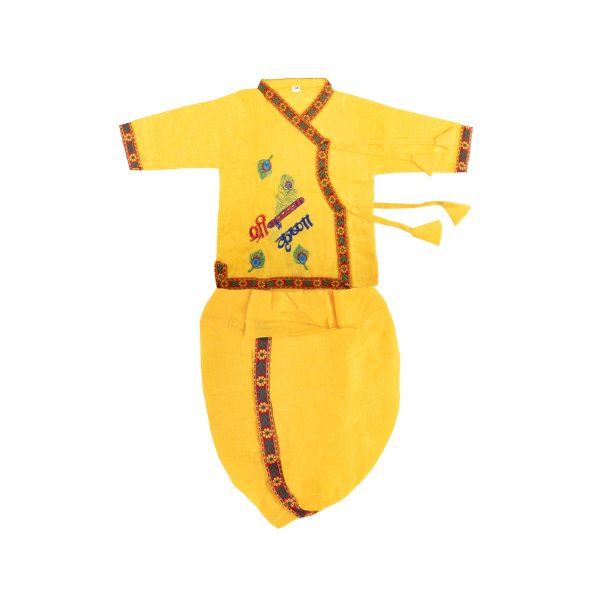 Bal Krishna Dress Set - Size 14 | Embroidery Design Bal Krishna Costume  Bal Kanha Dress for Kids Online Hot Sale