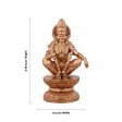 Ayyappan Statue - 2.75 x 1.5 Inches | Panchaloha Statue  Ayyappa Idol  Ayyappan Vigraham for Pooja  170 Gms For Discount