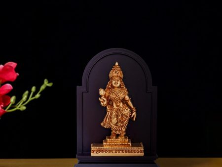 Kanyaka Parameswari Devi Idol With Base - 5.5 x 3.5 Inches | Resin Statue  Kanyaka Parameswari Statue for Pooja Supply