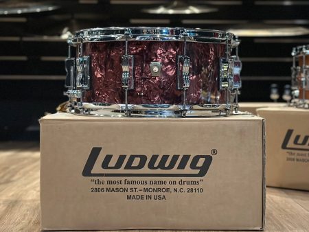 Ludwig 14x6.5” Classic Maple Burgundy Pearl Snare Drum Online