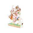 Durga Murti Sitting On Lion - 11.5 x 8.5 Inches | Resin Statue  Painted Durga Idol  Durga Statue for Pooja Cheap