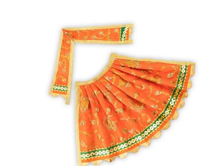 Amman Pavadai - 5 Inches | Mata Dress  Devi Vastra  Mata Poshak for Deity  Assorted Colour Online