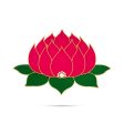 Rangoli Sticker - 8 x 12 Inches | Lotus With Mirror Design Kolam Sticker  Velvet Muggu Sticker for Pooja Decor Online Sale