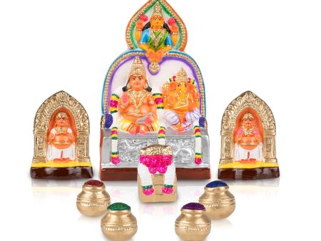 Vinayaka Kubera Paper Mache Golu Bommai Set - 14 x 8 Inches | Giri Golu Doll  Navaratri Golu Bomma  Gombe Fashion