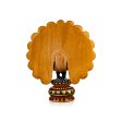 Chatter Peacock Statue - 3 x 3 Inches | Painted Peacock Idol  Wooden Statue for Home Decor Fashion