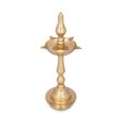 5 Face Kerala Vilakku - 13 x 4.75 Inches | Brass Kerala Kuthu Vilakku  Kerala Lamp for Pooja  480 Gms Approx Online now