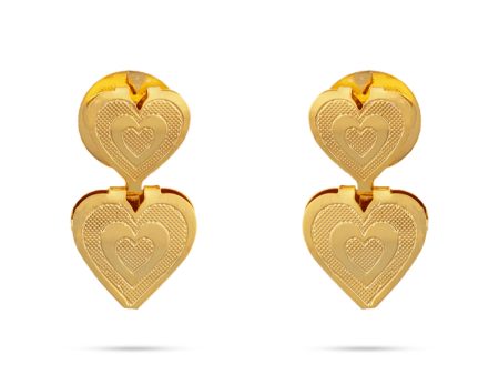 Earring Pair - 1 x 0.5 Inches | Gold Polish Studs  Ear Ring  Artificial Jewellery  Earrings for Women Cheap