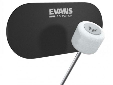 Evans Double EQ Black Nylon Bass Drum Patch on Sale